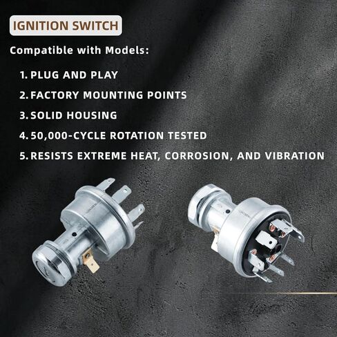 Ignition Switch for John Deere S550 S650 S660 S670 S680 S685 S690 T550 T560 T660 T670 8100 8200 8300 8400 8500 8600 Replace RE61717 RE264579 LVA21501 RE56411 RE48214 in Saudi Arabia
