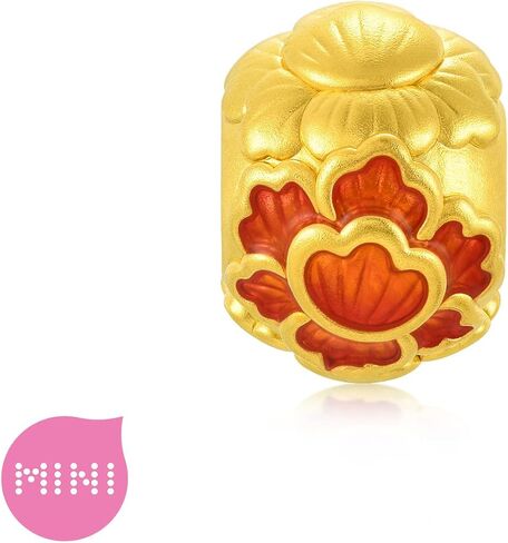 CHOW SANG SANG 999 24K Gold Charme Cultural Peony Mini Charm Bracelet for Women 92662C in Saudi Arabia