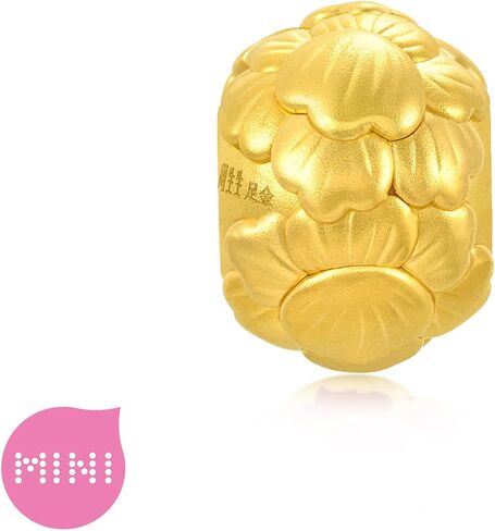 CHOW SANG SANG 999 24K Gold Charme Cultural Peony Mini Charm Bracelet for Women 92662C in Saudi Arabia