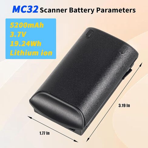 5-Pack MC3200 Battery Replacement,for Zebra/Motorola/Symbol MC32 MC3200 MC3300 MC32N0 MC32N0-S 82-000012-02 MC32N0S BTRY-MC32-01 Barcode,5200mAh in Saudi Arabia