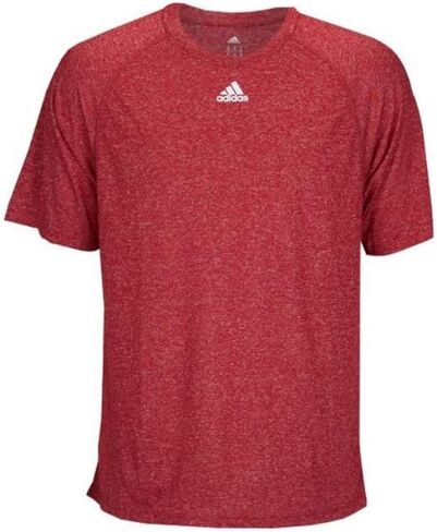 Adidas Men's Adult Performance Climalite Tee T-Shirt Wicking (Power Red S) in Saudi Arabia