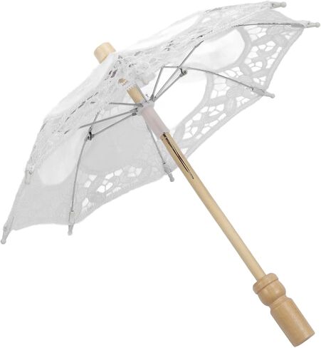 Lace Wedding Umbrella, Foldable and Lightweight Bridal Umbrella for Photography Props, Party Decor, Wedding Ceremony with Ergonomic Handle, for Indoor Outdoor Use in Saudi Arabia