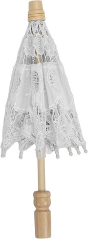 Lace Wedding Umbrella, Foldable and Lightweight Bridal Umbrella for Photography Props, Party Decor, Wedding Ceremony with Ergonomic Handle, for Indoor Outdoor Use in Saudi Arabia