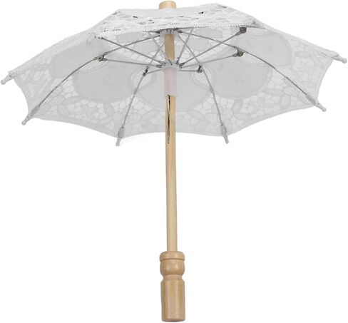 Lace Wedding Umbrella, Foldable and Lightweight Bridal Umbrella for Photography Props, Party Decor, Wedding Ceremony with Ergonomic Handle, for Indoor Outdoor Use in Saudi Arabia