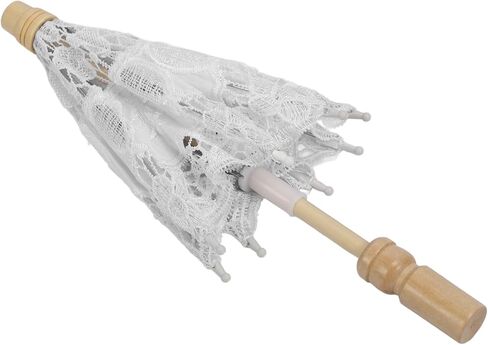 Lace Wedding Umbrella, Foldable and Lightweight Bridal Umbrella for Photography Props, Party Decor, Wedding Ceremony with Ergonomic Handle, for Indoor Outdoor Use in Saudi Arabia