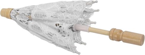 Lace Wedding Umbrella, Foldable and Lightweight Bridal Umbrella for Photography Props, Party Decor, Wedding Ceremony with Ergonomic Handle, for Indoor Outdoor Use in Saudi Arabia