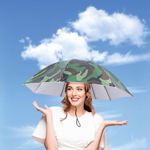 Portable folding fishing hat umbrella, perfect for camping and fishing, no sunscreen required, no rain protection in Saudi Arabia