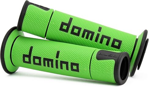 مقابض مقود الدراجة النارية من Domino A450 Road Race - متوسطة/ناعمة (أخضر/أسود) in Kuwait