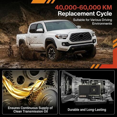 فلتر ناقل الحركة متوافق مع Ford F-250 F-350 F-450 F-550 Super Duty (2020-2025) - يناسب ناقل الحركة 10R140 10 سرعات 6.7L Powerstroke Diesel / 7.3L Gas - يستبدل LC3Z-7G186-A FT221 in Kuwait