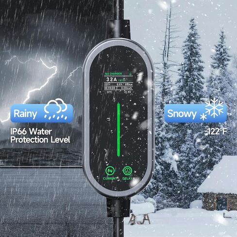 كابل شحن 7.2 كيلو واط من النوع 2، 6/8/10/13/16/20/24/32A تيار قابل للتعديل، كابل شحن 5 متر سيارة كهربائية من النوع 2، شحن متأخر 1-15 ساعة in Kuwait