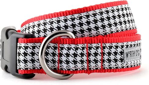 The Worthy Dog Gumball Purple Polka Stylish & Durable Nylon Dog Collars, Adjustable Strong Buckle - Medium, Purple in Saudi Arabia