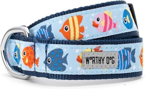 The Worthy Dog Gumball Purple Polka Stylish & Durable Nylon Dog Collars, Adjustable Strong Buckle - Medium, Purple in Saudi Arabia