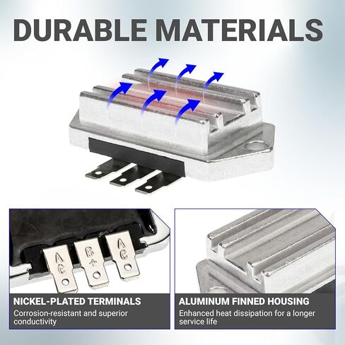 مقوم منظم الجهد بلو ستارز لمحركات Kohler 8-25 HP مع مولدات 15 أمبير - يناسب CH18S CH20 CH22 CH23 CH25 - يستبدل 41 403 10-S 41 403 09-S 25 403 03-S John Deere AM102596 AM34738 in Kuwait