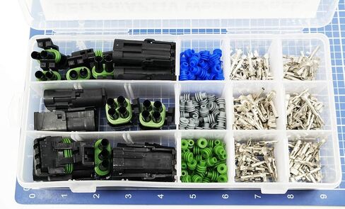 338pcs 2, 3,4 Pin Weatherpack, 20 Amp Terminal Kit 10-20 in Saudi Arabia