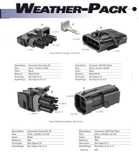 338pcs 2, 3,4 Pin Weatherpack, 20 Amp Terminal Kit 10-20 in Saudi Arabia