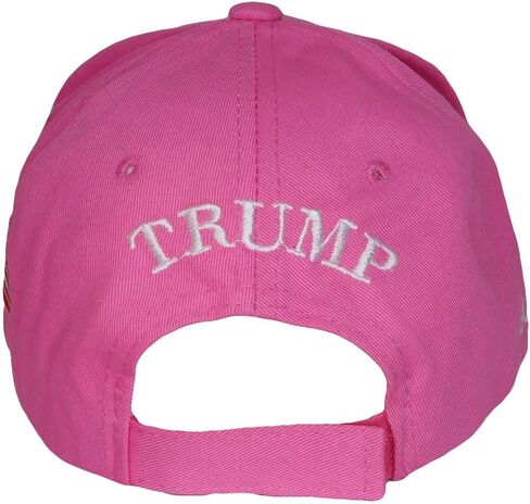 Trade Winds Make America Great Again Trump Never Surrender Pink Cotton Embroidered Cap Hat in Saudi Arabia