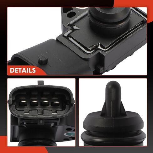 A-Premium Fuel Pressure Sensor [4 Blades] Compatible with Volvo C30 2008-2010, S40 2004-2010, V50 2005-2010, 2.4L in Kuwait