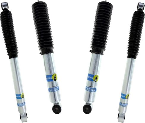 Bilstein Set of Front and Rear B8 5100 Series Shocks with Steering Stabilizer Compatible with 2001-2010 Silverado/Sierra 2500/3500 HD with Torsion Key Lift and 2-2.5" Front & 0-1" Rear Lift in Saudi Arabia