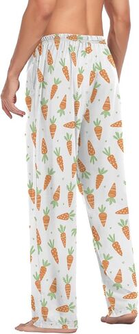 Carrot Easter Men's Pajama Pants Comfy Mens Lounge Pants with Pockets Mens Pants pj Bottoms，Gifts for Men in Saudi Arabia