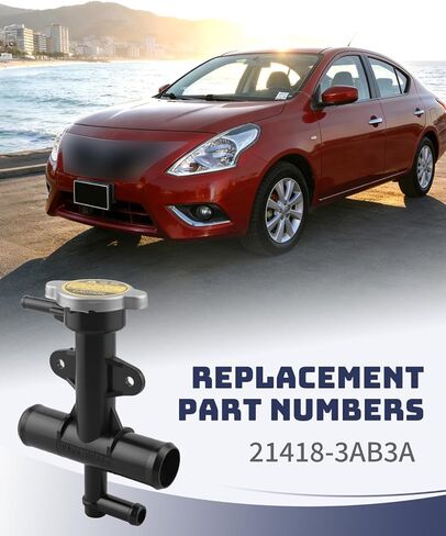 21418-3AB3A Engine Coolant Filler Neck Fit for Nissan Micra 2019, Fit for Nissan Versa/Versa Note 2014-2019, Engine Coolant Fill Port in Saudi Arabia