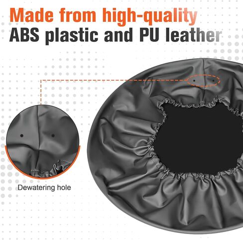 Spare Tire Cover for Land Rover Defender 90 110 130 - ABS Plastic Wheel Protector Fits 2020-2025 Models Tyre Protective Cover in Saudi Arabia