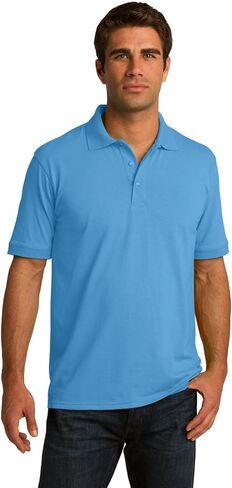 Port & Company Men's Tall 55 Ounce Jersey Knit Polo 2XLT Athletic Maroon in Saudi Arabia