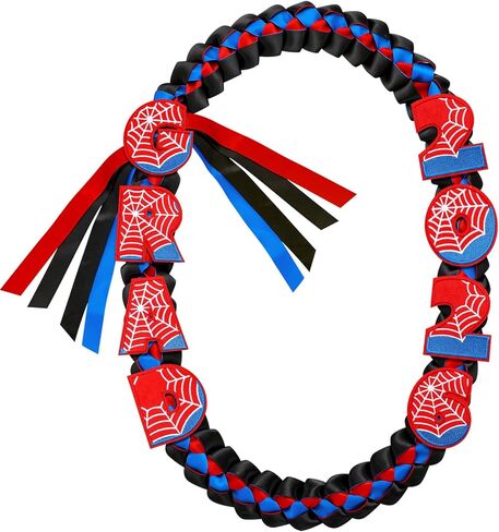Norme 2026 Graduation Leis Class of 2026 Grad Ribbon 47 Inch Double Braided Necklace Handmade Spider Web Leis Graduation Party Accessories for Graduates High School College in Saudi Arabia