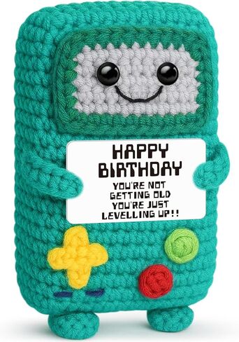 حياة الألعاب المزدحمة 2026 هدايا عيد ميلاد مضحكة لصديق، هدية عيد ميلاد سعيد للرجال الأب الصبي صديق العم الأخ، هدية الكروشيه اليدوية الإيجابية in Kuwait