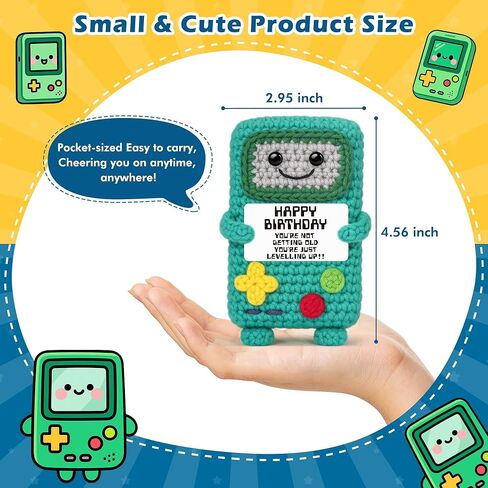 حياة الألعاب المزدحمة 2026 هدايا عيد ميلاد مضحكة لصديق، هدية عيد ميلاد سعيد للرجال الأب الصبي صديق العم الأخ، هدية الكروشيه اليدوية الإيجابية in Kuwait