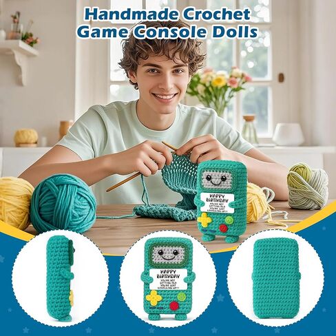 حياة الألعاب المزدحمة 2026 هدايا عيد ميلاد مضحكة لصديق، هدية عيد ميلاد سعيد للرجال الأب الصبي صديق العم الأخ، هدية الكروشيه اليدوية الإيجابية in Kuwait