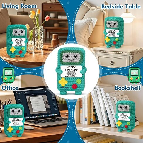 حياة الألعاب المزدحمة 2026 هدايا عيد ميلاد مضحكة لصديق، هدية عيد ميلاد سعيد للرجال الأب الصبي صديق العم الأخ، هدية الكروشيه اليدوية الإيجابية in Kuwait