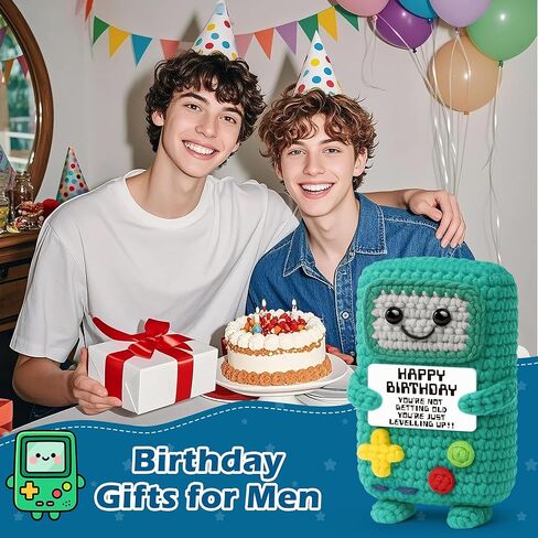 حياة الألعاب المزدحمة 2026 هدايا عيد ميلاد مضحكة لصديق، هدية عيد ميلاد سعيد للرجال الأب الصبي صديق العم الأخ، هدية الكروشيه اليدوية الإيجابية in Kuwait