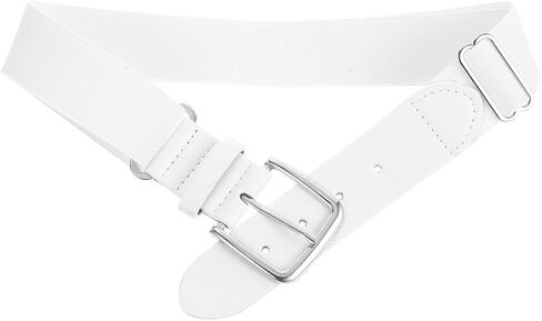 Softball Baseball Belt Elastic Stretch Sports Belt for Men and Women, Adjustable White Pu Leather Outdoor Athletic Waistband for Youth and Adults in Saudi Arabia
