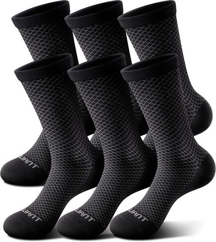 Dress Socks For Men 6 Pairs,Mens Quarter Crew Socks Classic,Moisture Control in Saudi Arabia