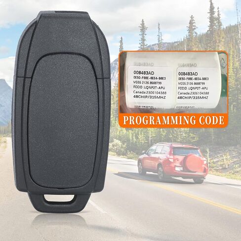 KEYECU Car Key Fob Replacement for Volvo S60 S80 V70 XC70 XC90 2004-2015 FCC ID: LQNP2T-APU Smart Remote Control Keyfob 5 Buttons 315MHz ID48 Chip in Saudi Arabia