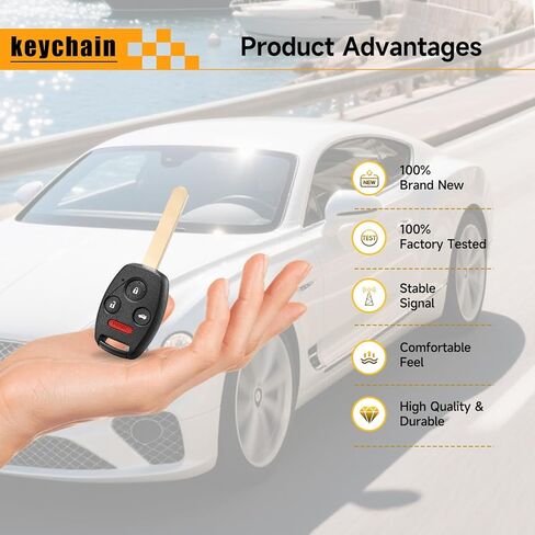 Key Fob Replacement Fits for 2008-2012 Honda Accord 2009 2010 2011 2012 2013 2014 2015 Pilot Keyless Entry Remote Control 313.8 Mhz KR55WK49308 35118-TA0-A00 in Saudi Arabia