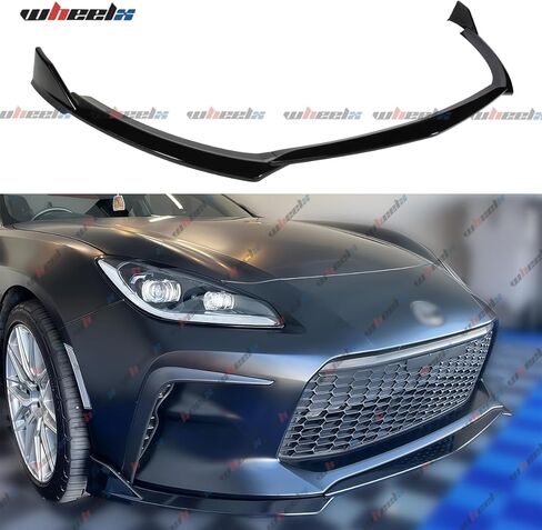 3 قطع حافة ممتصة للصدمات الأمامية متوافقة مع Toyota GR86 2022-2025 ST-Style، تناسب 2022 2023 2024 2025، فاصل سبويلر للذقن السفلي لسد الهواء (أسود لامع) in Saudi Arabia