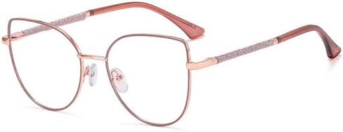 Decorative Women Transparent Glasses Frame Cat Eye Eyewear Blocking Eyeglass in Saudi Arabia