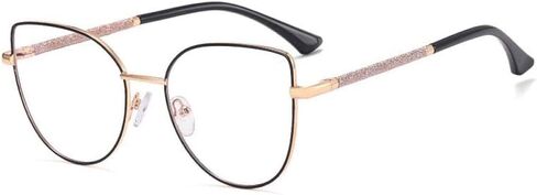 Decorative Women Transparent Glasses Frame Cat Eye Eyewear Blocking Eyeglass in Saudi Arabia