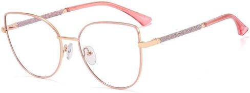 Decorative Women Transparent Glasses Frame Cat Eye Eyewear Blocking Eyeglass in Saudi Arabia