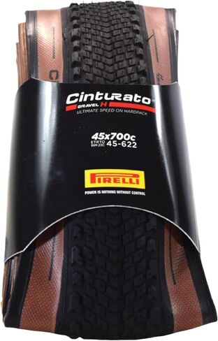 إطار دراجة Pirelli Cinturato Gravel H Classic 45-622 (700 x 45c) مصمم للتضاريس المدمجة - مركب SpeedGRIP لقبضة فائقة في جميع الأحوال الجوية in Saudi Arabia