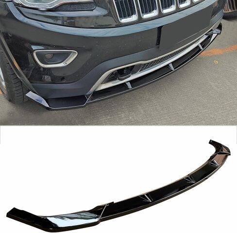 3 Pcs Front Bumpe Lip for Jeep Grand Cherokee Base Model 2014-2021 Front Splitter with Altitude/Laredo/Limited/Overland/Traihawk (Glossy Black) in Saudi Arabia