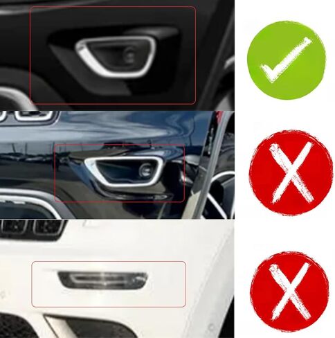 3 Pcs Front Bumpe Lip for Jeep Grand Cherokee Base Model 2014-2021 Front Splitter with Altitude/Laredo/Limited/Overland/Traihawk (Glossy Black) in Saudi Arabia