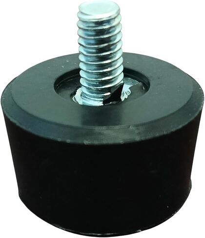 OCS Parts 3/8" Set of 4 Adjustable Rubber Bumper Feet, Levelers, 8-32 Thread Size in Saudi Arabia