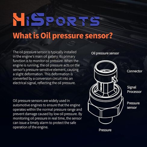 HiSport Power Steering Oil Pressure Sensor - Compatible with Lexus GX460 LX570 Toyota 4Runner FJ Cruiser Land Cruiser Replaces 89448-34020 in Saudi Arabia