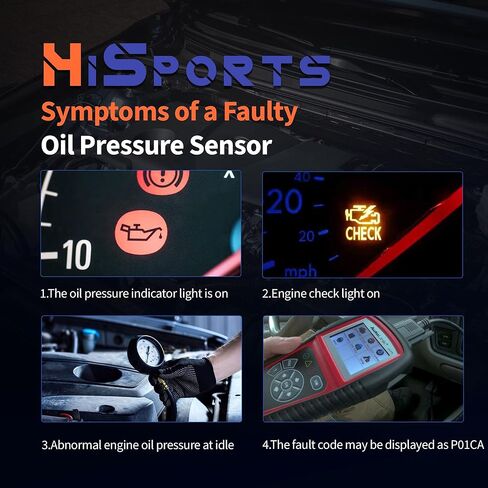 HiSport Power Steering Oil Pressure Sensor - Compatible with Lexus GX460 LX570 Toyota 4Runner FJ Cruiser Land Cruiser Replaces 89448-34020 in Saudi Arabia