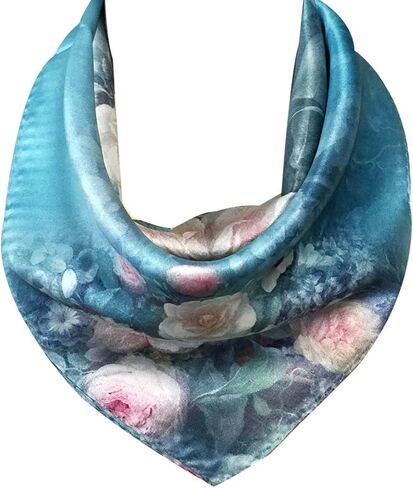 Bowbear Women’s 100% Charmeuse Oil Painting Neckerchief Scarf in Saudi Arabia