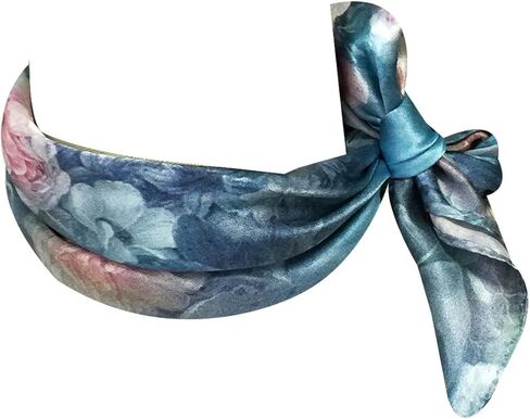 Bowbear Women’s 100% Charmeuse Oil Painting Neckerchief Scarf in Saudi Arabia