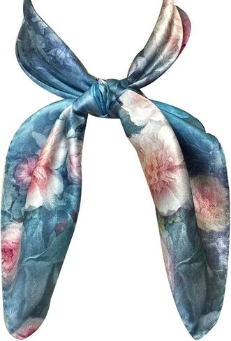 Bowbear Women’s 100% Charmeuse Oil Painting Neckerchief Scarf in Saudi Arabia