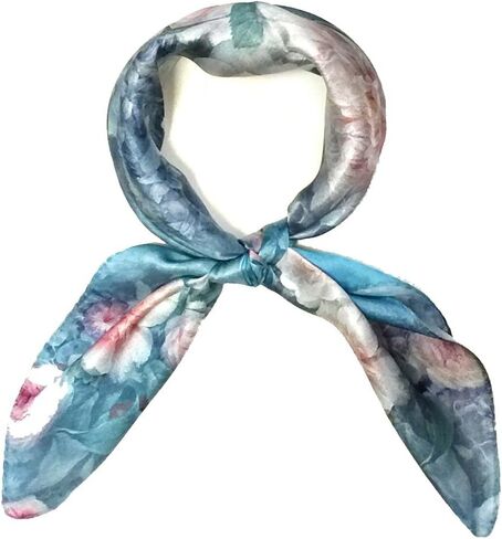 Bowbear Women’s 100% Charmeuse Oil Painting Neckerchief Scarf in Saudi Arabia